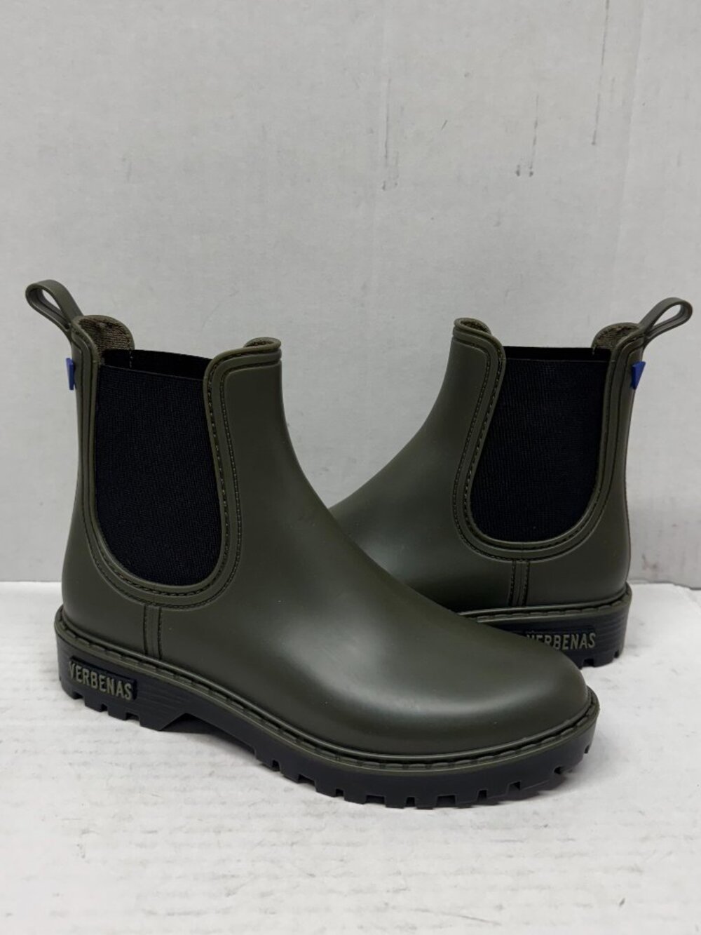 VERBENAS RAIN BOOTS DARK GREEN 37EU / 7US NEW # Z 262 MADE IN SPAIN